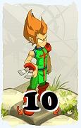 Um personagem do jogo Dofus, Iop-Ar, de nivel 10