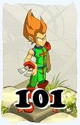 Um personagem do jogo Dofus, Iop-Ar, de nivel 101