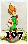 Um personagem do jogo Dofus, Iop-Ar, de nivel 107