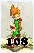 Um personagem do jogo Dofus, Iop-Ar, de nivel 108