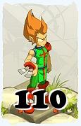 Um personagem do jogo Dofus, Iop-Ar, de nivel 110