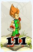 Um personagem do jogo Dofus, Iop-Ar, de nivel 111