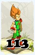 Um personagem do jogo Dofus, Iop-Ar, de nivel 113