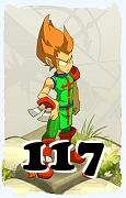 Um personagem do jogo Dofus, Iop-Ar, de nivel 117