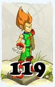 Um personagem do jogo Dofus, Iop-Ar, de nivel 119