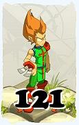 Um personagem do jogo Dofus, Iop-Ar, de nivel 121