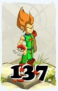 Um personagem do jogo Dofus, Iop-Ar, de nivel 137