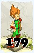 Um personagem do jogo Dofus, Iop-Ar, de nivel 179