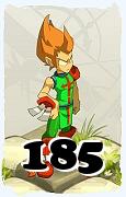 Um personagem do jogo Dofus, Iop-Ar, de nivel 185