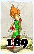 Um personagem do jogo Dofus, Iop-Ar, de nivel 189