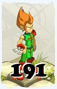 Um personagem do jogo Dofus, Iop-Ar, de nivel 191