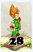 A Dofus character, Sacrier-Air, by level 28