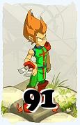 Um personagem do jogo Dofus, Cra-Ar, de nivel 91