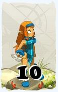 Um personagem do jogo Dofus, Iop-Ar, de nivel 10