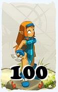 Un personnage du jeu Dofus, Iop-Air, au niveau 100