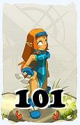 Un personnage du jeu Dofus, Iop-Air, au niveau 101