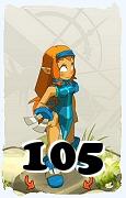 Un personnage du jeu Dofus, Iop-Air, au niveau 105