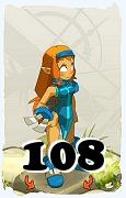 Un personnage du jeu Dofus, Iop-Air, au niveau 108