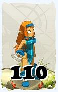 Um personagem do jogo Dofus, Iop-Ar, de nivel 110