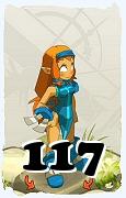 Um personagem do jogo Dofus, Iop-Ar, de nivel 117