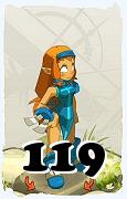 Un personnage du jeu Dofus, Iop-Air, au niveau 119