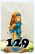 Um personagem do jogo Dofus, Iop-Ar, de nivel 129