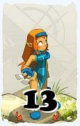 Um personagem do jogo Dofus, Steamer-Ar, de nivel 13