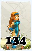 Un personnage du jeu Dofus, Iop-Air, au niveau 134