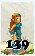 Un personnage du jeu Dofus, Iop-Air, au niveau 139