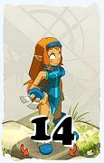 A Dofus character, Rogue-Air, by level 14