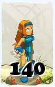 Un personnage du jeu Dofus, Crâ-Air, au niveau 140