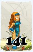 Um personagem do jogo Dofus, Iop-Ar, de nivel 141