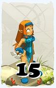 A Dofus character, Iop-Air, by level 15