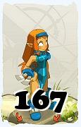 Un personnage du jeu Dofus, Iop-Air, au niveau 167