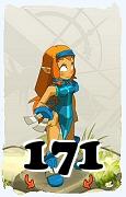 Um personagem do jogo Dofus, Iop-Ar, de nivel 171