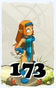 Un personnage du jeu Dofus, Iop-Air, au niveau 173