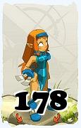 Un personnage du jeu Dofus, Iop-Air, au niveau 178