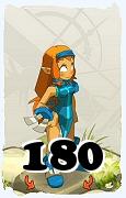 Um personagem do jogo Dofus, Iop-Ar, de nivel 180