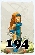 Un personnage du jeu Dofus, Iop-Air, au niveau 194