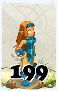 Um personagem do jogo Dofus, Iop-Ar, de nivel 199