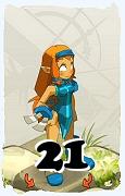 A Dofus character, Iop-Air, by level 21