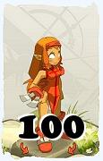 Um personagem do jogo Dofus, Iop-Ar, de nivel 100