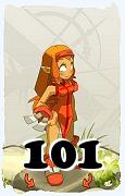 Un personnage du jeu Dofus, Iop-Air, au niveau 101