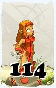 Um personagem do jogo Dofus, Iop-Ar, de nivel 114