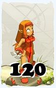 Um personagem do jogo Dofus, Iop-Ar, de nivel 120