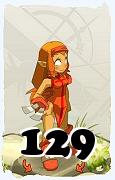 Um personagem do jogo Dofus, Iop-Ar, de nivel 129