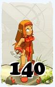 Um personagem do jogo Dofus, Iop-Ar, de nivel 140