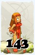 Um personagem do jogo Dofus, Iop-Ar, de nivel 143