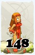 Um personagem do jogo Dofus, Iop-Ar, de nivel 148