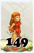 Um personagem do jogo Dofus, Iop-Ar, de nivel 149